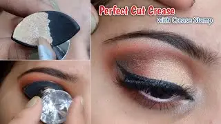 How to Create Perfect Crease with Stamp | Viral Cut Crease Stamp Hack | Tutorial for beginners...
