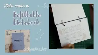 Making Refillable Notebooks | Book binding | Sustainable Books |Mini diary