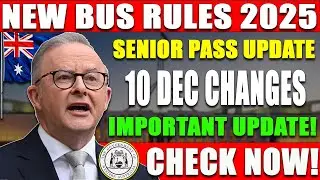 Public Transport Update 2025 | Big Senior Pass Changes | Effective 10 December Nationwide