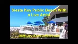 Siesta Key Public Beach With a Live Artist