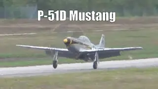 North American P-51D Mustang Landing - SweAF 2024