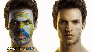 Photoshop Tutorial l How to Paint Graphics onto a Face