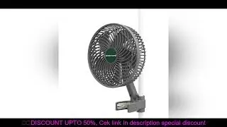 2025 Mars Hydro 6 Inch Clip on Fan Auto-Oscillating Fan EC Motor Adjustable Fan EC Motor 5 Blades 10