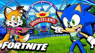 Sonic and Tails go to FORTNITE's Theme Park!