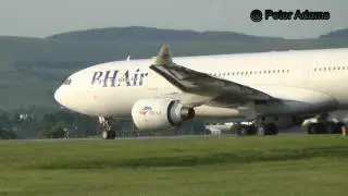 LZ AWA Balkan holidays A330 Departing 05  EGPF GLA  Glasgow