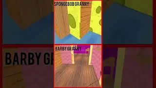 SpongeBob Granny VS Barbie Granny 👵💥 | Funny Horror Mod Fight! #Shorts