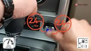 Scosche Revolt cargador dual USB con iluminacion LED para auto