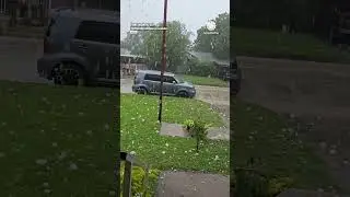 Big Hail Pounds Cars in Fort Worth, Texas
