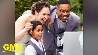 Couple goes through with Zoom wedding for 120 virtual guests l GMA Digital