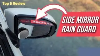 ✅ Side Mirror Rain Guard - Carbon Fiber Rear View Mirror Cover - Smoke Mirror for Car Visor