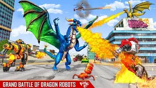 Robot Transform Robot Car War || Robot Destroyed All Another Robot||Android Gameplay