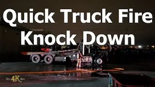 Etobicoke: Truck fire is stopped from spreading in industrial yard 4-2-2023