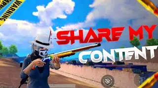 SHARE MY CONTENT 🥺 | BGMI MONTAGE | YouTubeVISU