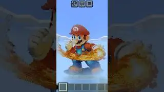 Mario Pixel art #minecraft #pixelart #viral #building