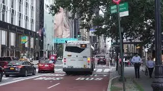 NYC Bus: 31 St/6 Av bound Orion VII NG 4343 M5 at 59 St/5 Av