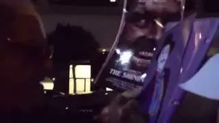 Jack Nicholson signs autographs for fans while leaving a restaurant in Beverly Hills