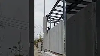 Precast concrete panels installation process #goodtools #short