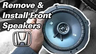 How to Romove & Install Front Car Spearkers on Honda Accord 8th Gen