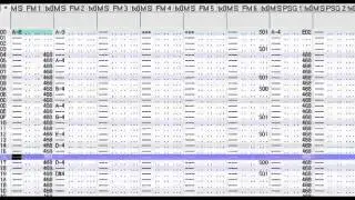 Sonic 2 'Mystic Cave' cover in Shiru's VGM music maker
