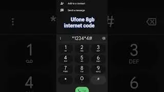 Ufone 8gb internet code#ufone free internet code#shots,