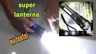 Super lanterna de led  alcance de 1.500m. EU TESTEI!