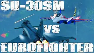 SU-30 HIGH OFF BORE-SIGHT FOX 2 DOGFIGHT VS EUROFIGHTER