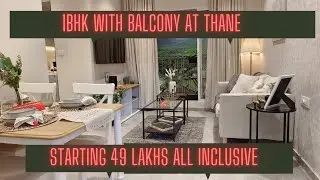 1BHK flat in Thane with Balcony | Passcode Uncommon | Starting 49 Lakhs All inclusive | #newlaunch