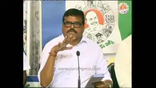 YSRCP Leader Botsa Satyanarayana speaks on 29th Aug AP Bandh - 18th Aug 2015
