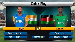 INDIA VC KENYA game #india #worldcricketchampionship3 #youtube#kenya 