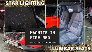 MAGNITE WRAPPED IN FIRE RED AND UPGRADED WITH BEST LUMBAR SUPPORT SEATS AND STARLIGHT #9550010888