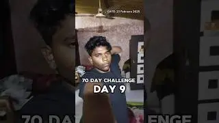 DAY 9 70 day challenge change my physics 💪💯 #fitness #gym #hardwork #motivation