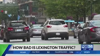 How long are drivers sitting in Lexington traffic?