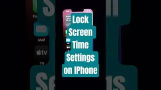 Lock Screen Time Settings on IPhone