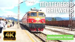 Montenegro Railways - Podgorica to Bar by Train 4K