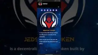 JEDSTAR Token Review Introduction BEP20 Very low Supply 6% Reflections NFT Games + More in Version 2