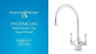 Perrin and Rowe Phoenician 4460 Kitchen Tap in Aged Brass (4460AB)
