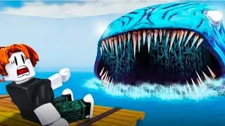 I played survive 50 days in a raft with my friend😁