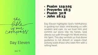 Daily Devotional Day 11 | Jan 11 | Guided by God’s Word | Trusting His Direction