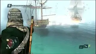 Assassin's Creed IV Black Flag - Epic battle between NPC ships