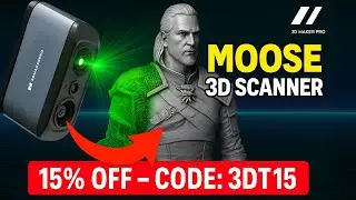 Testing the Moose 3D Scanner with a Witcher Figurine | 3D Maker Pro Review