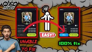 🚨 Unable to Sell Players in FC Mobile?😡 Don&rsquo;t worry here&rsquo;s the 100% Working Fix!🔥 #fcmobile #eafc25 