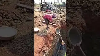 septic tank work before rcc wall casting
