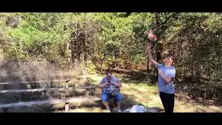 JP throw football to dad 