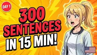 300 Daily English Conversations Practice (A1-C2) | Shadowing Speaking Training