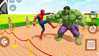 Spiderman And Hulk Fight 😮 | Indian Bike Driving 3d Game 