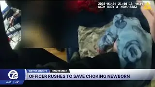 Hamtramck police officer saves choking baby's life in dramatic bodycam video