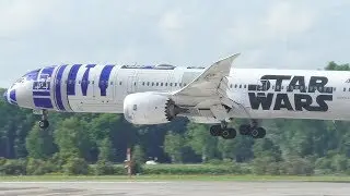[FullHD] STAR WARS! | All Nippon Airways B789 (JA873A) Landing at Munich Airport!