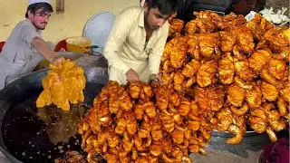 Peshawar NO 1 Deep Chicken & Fish Fry | Bacha G Pakora Shop | Murshid Abad Peshawar | Street Food
