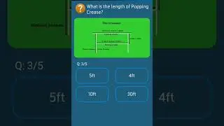 What is the length of the popping crease?#short#knowledge#ppsc##fpsc#nts#psl#psl7#psl2022