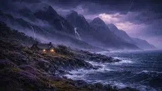 Rain settles over the Isle of Skye | Scottish Ambience Music | Landmarks of Scotland